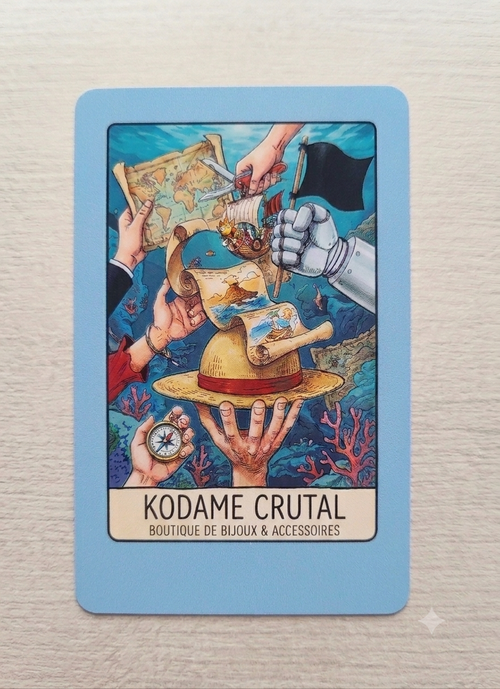 Porte-Badge Rigide Premium – Édition "Kodame-Crutal" (Design Manga)