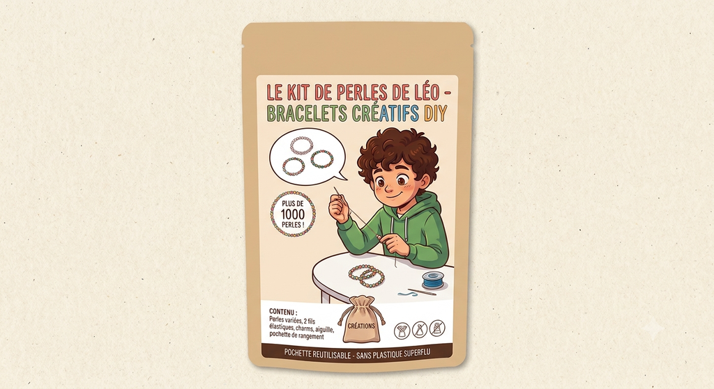 Kit DIY Bracelet Créatif – Édition Spéciale "L'Apprenti Manga"
(Alternative : Pack Combo Créateur – Bracelets Personnalisables & Illustration Kodame-Crutal)