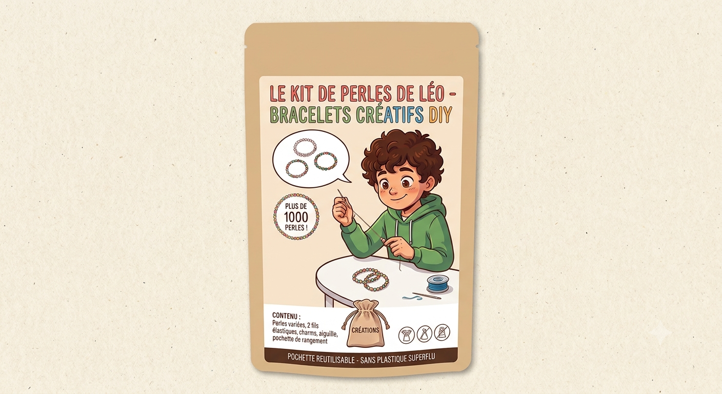 Kit DIY Bracelet Créatif – Édition Spéciale "L'Apprenti Manga"
(Alternative : Pack Combo Créateur – Bracelets Personnalisables & Illustration Kodame-Crutal)