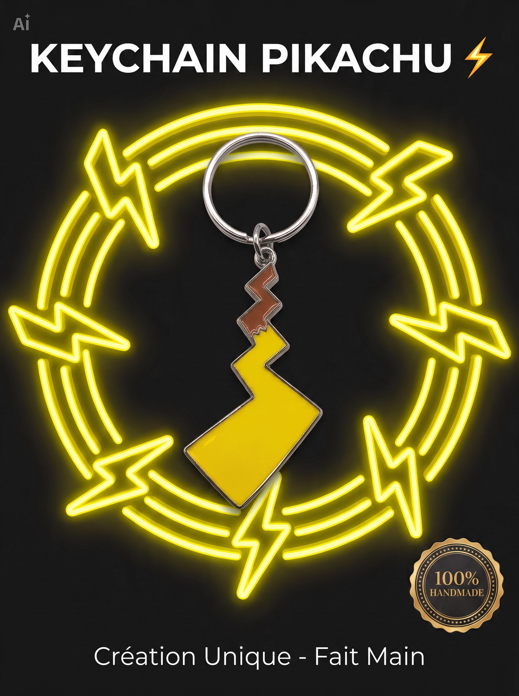 Collier Pokémon et porte-clé Pokémon
